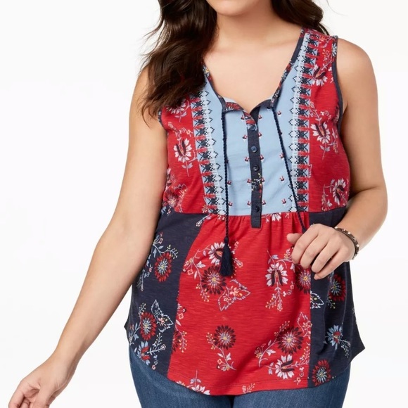 Style & Co Tops - Style & Co Women's 1X Sleeveless Peasant Top Style & Co Tops - Style & Co Women's 1X Sleeveless Peasant Top